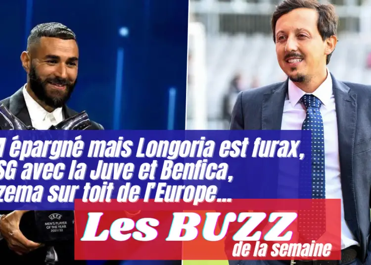L’OM épargné mais Longoria est furax, le PSG avec la Juve et Benfica, Benzema sur toit de l’Europe, l’OL a trouvé le remplaçant de Paqueta !