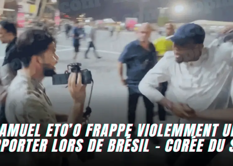 Cameroun : Samuel Eto’o frappe violemment un Algérien
