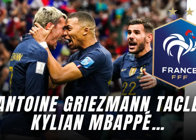 France : Antoine Griezmann tacle Kylian Mbappé