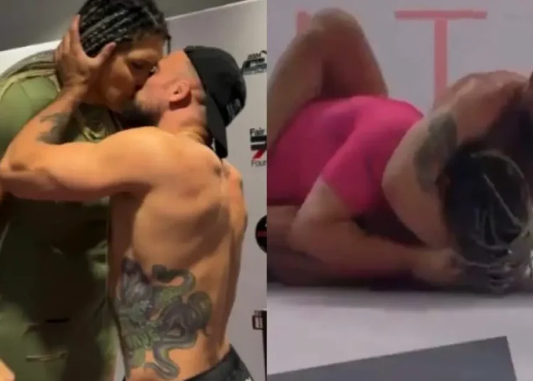Scandale au premier combat intergenre de MMA : baiser forcé et soumission inattendue
