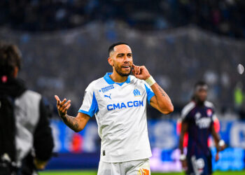 OM : Aubameyang en mode showman au Vélodrome, une célébration déjantée après son doublé face à Lyon