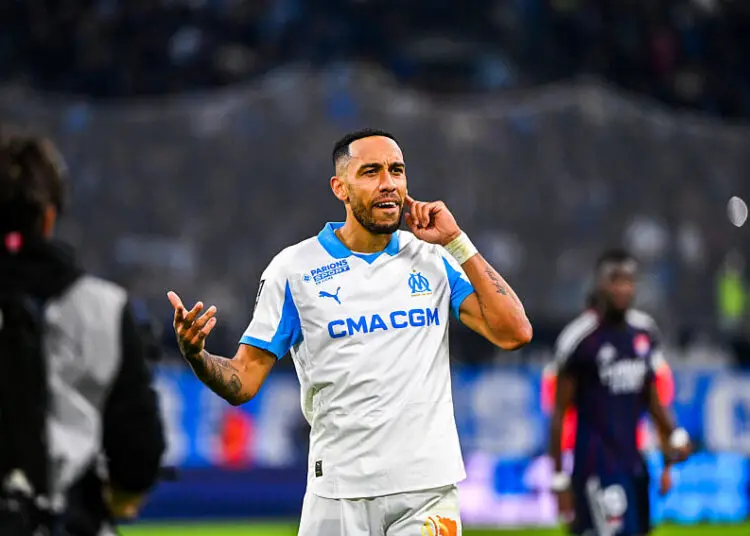 OM : Aubameyang en mode showman au Vélodrome, une célébration déjantée après son doublé face à Lyon