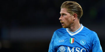 Kevin De Bruyne : gros coup de froid à Naples après son terrible choc au visage à l’entraînement !